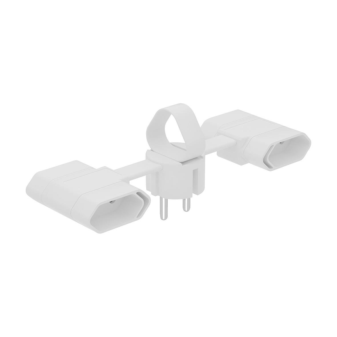 Vit grenpropp för 4-vägs Euroslim med anslutningar