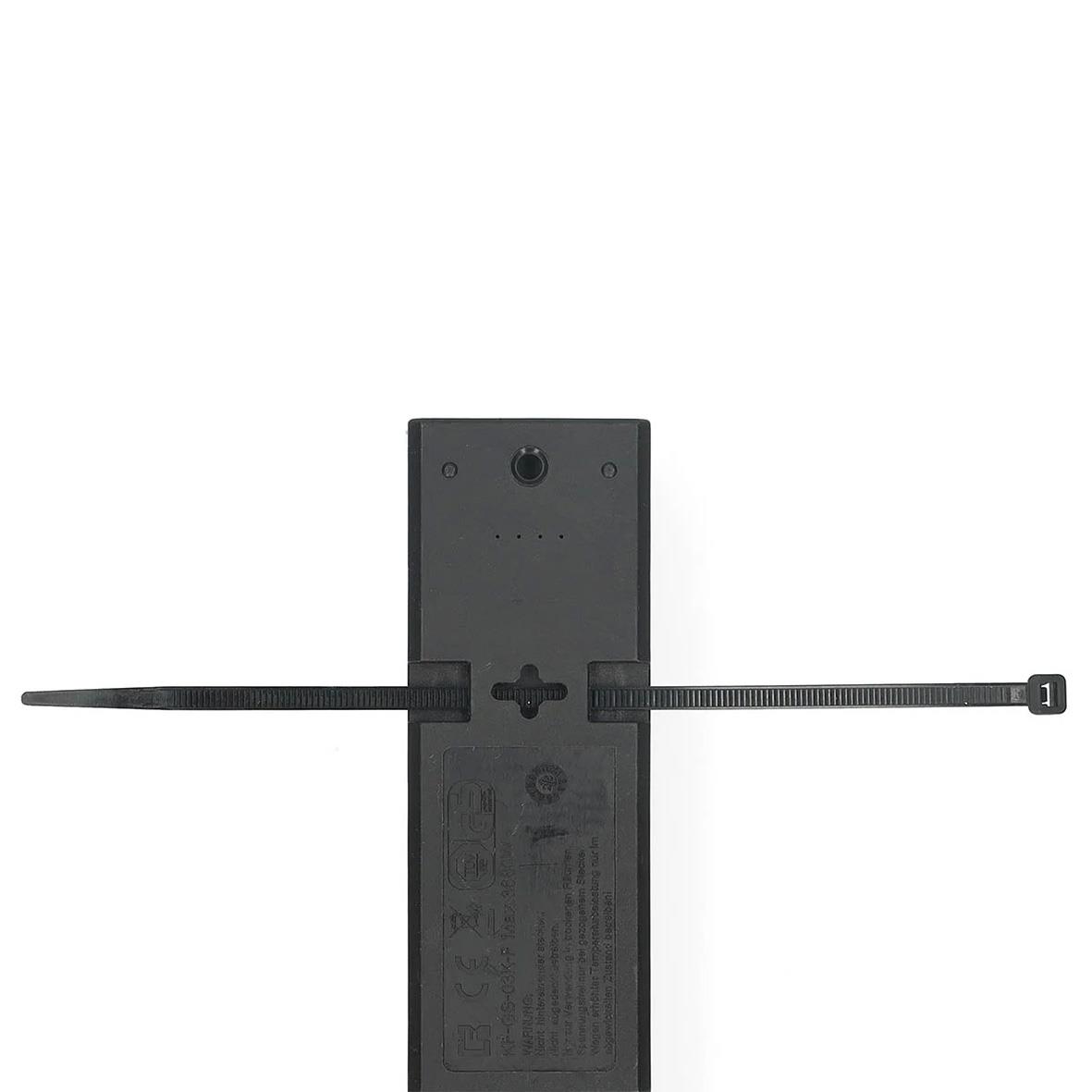 Grenuttag 5-vägs USB-A/USB-C jordad svart med strömbrytare och 1,5m kabel