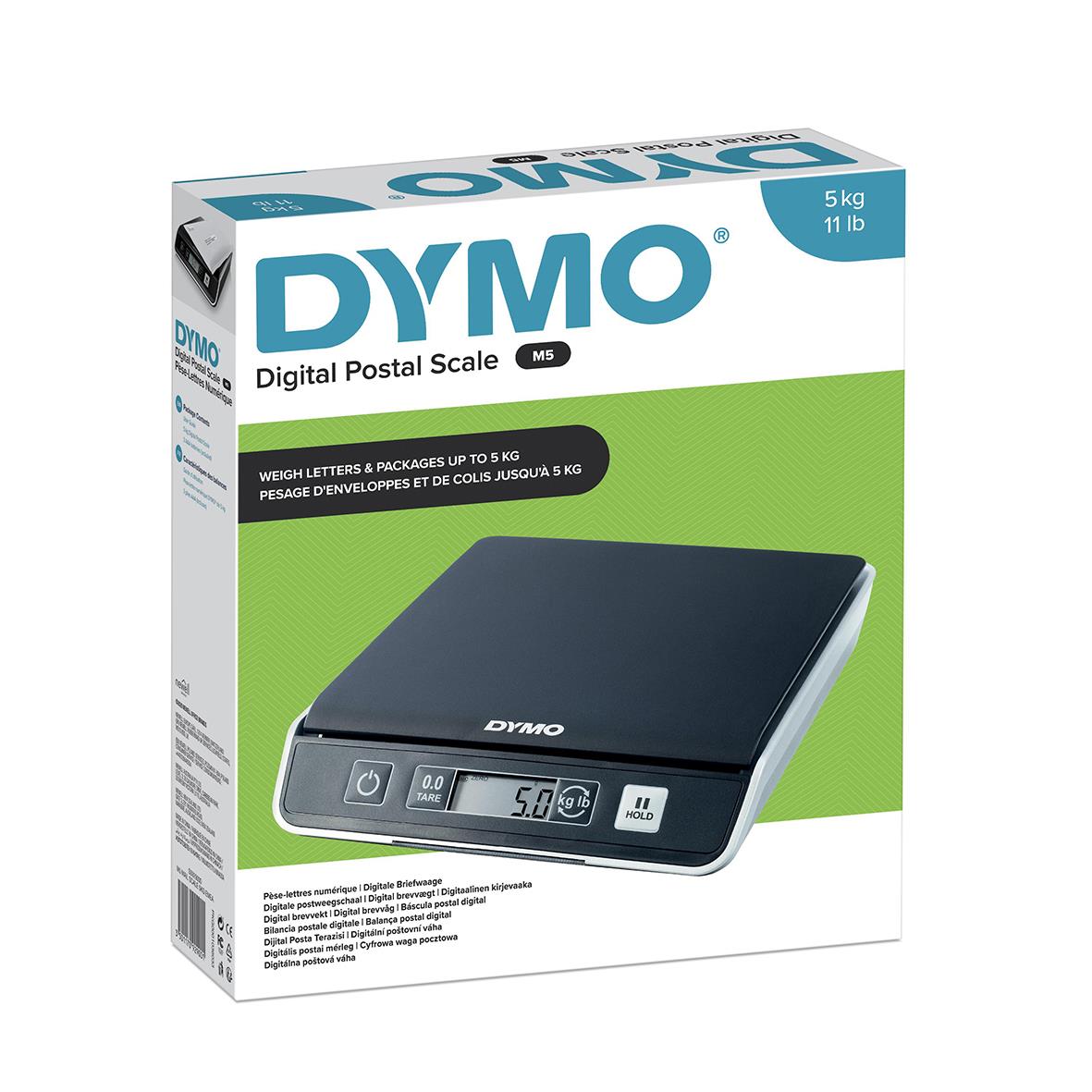 Våg Dymo M5 usb digital postvåg med 5 kg kapacitet i svart design