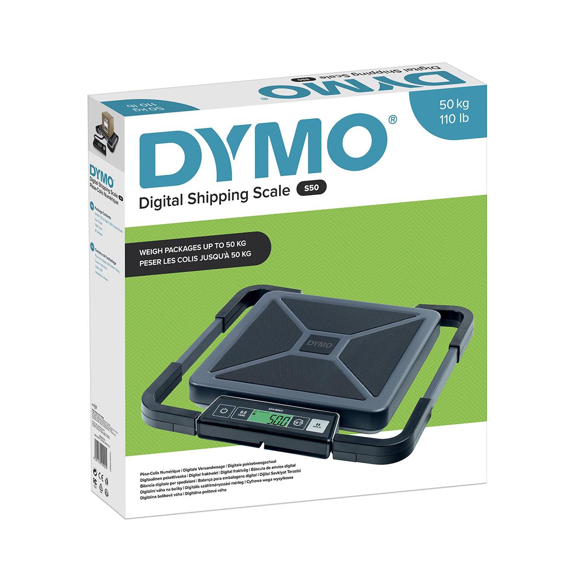 Paketvåg Dymo S50 50kg med digital display och bärplatta