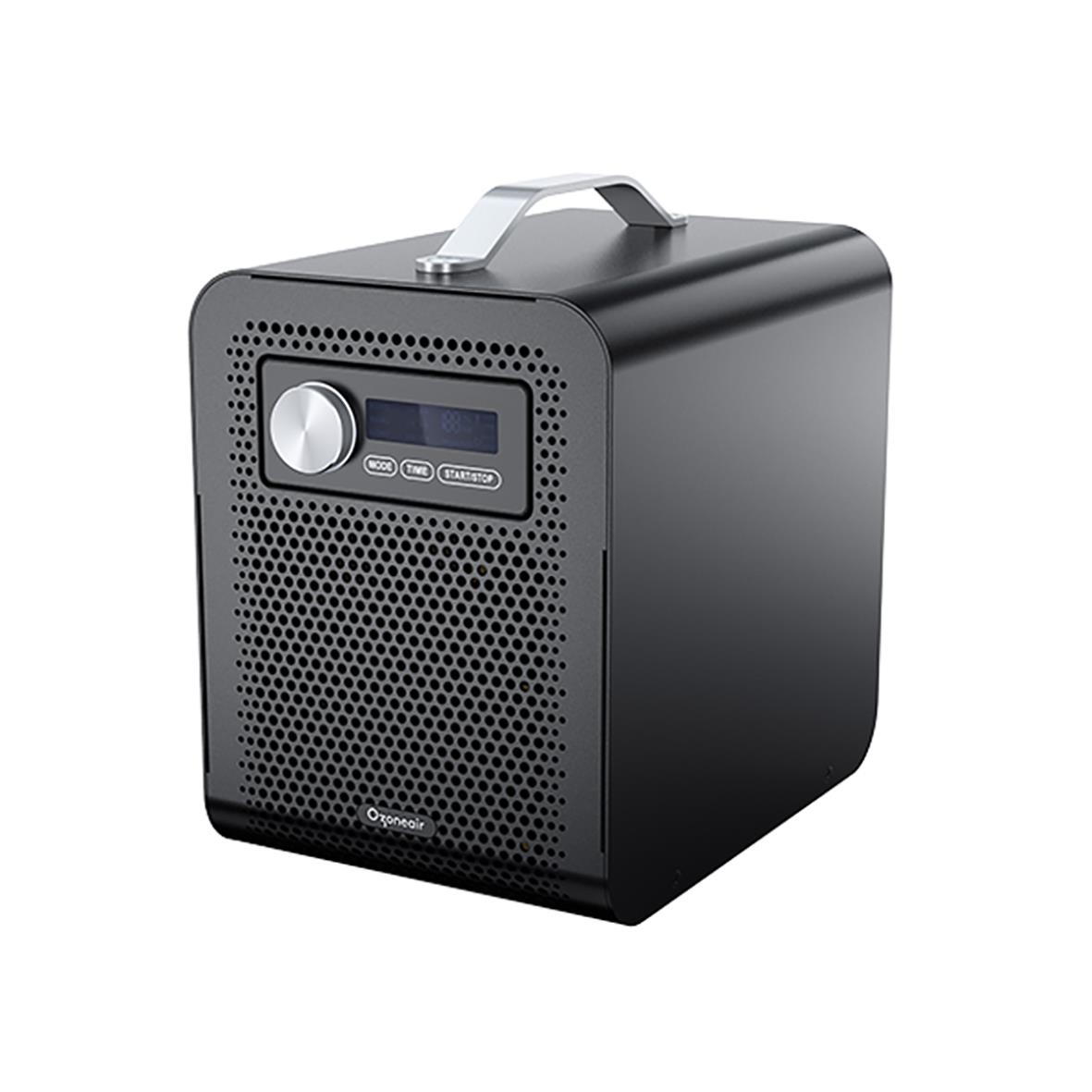 Luktborttagare Ozoneair Clean 120 i svart med handtag och digital kontrollpanel