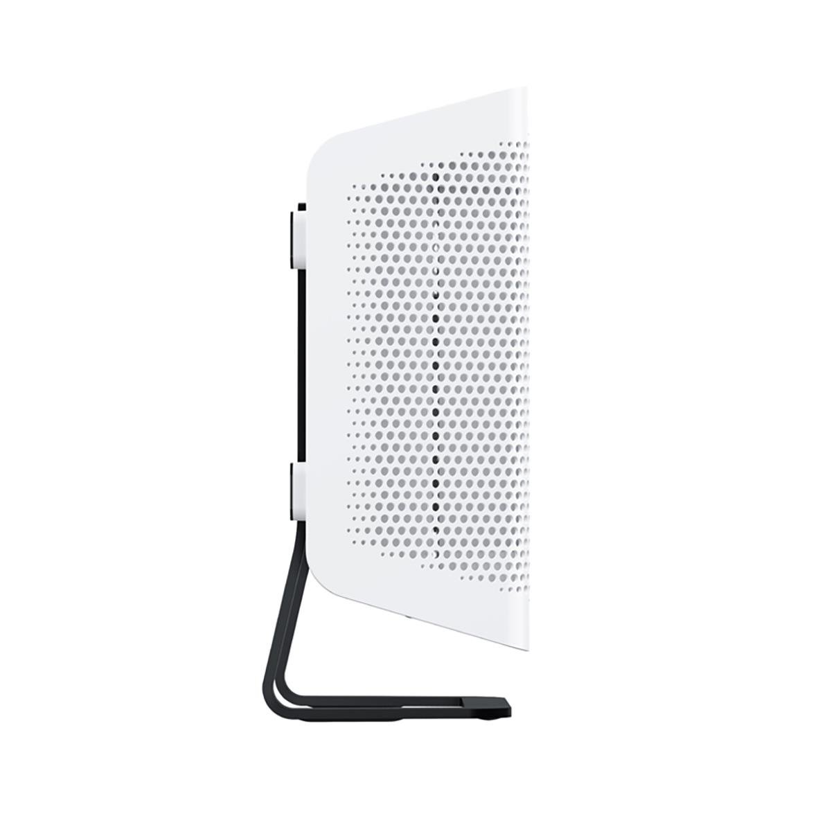 Luftrenare Ozoneair Purify 30 i vitt design med perforerad front och svart fotställning