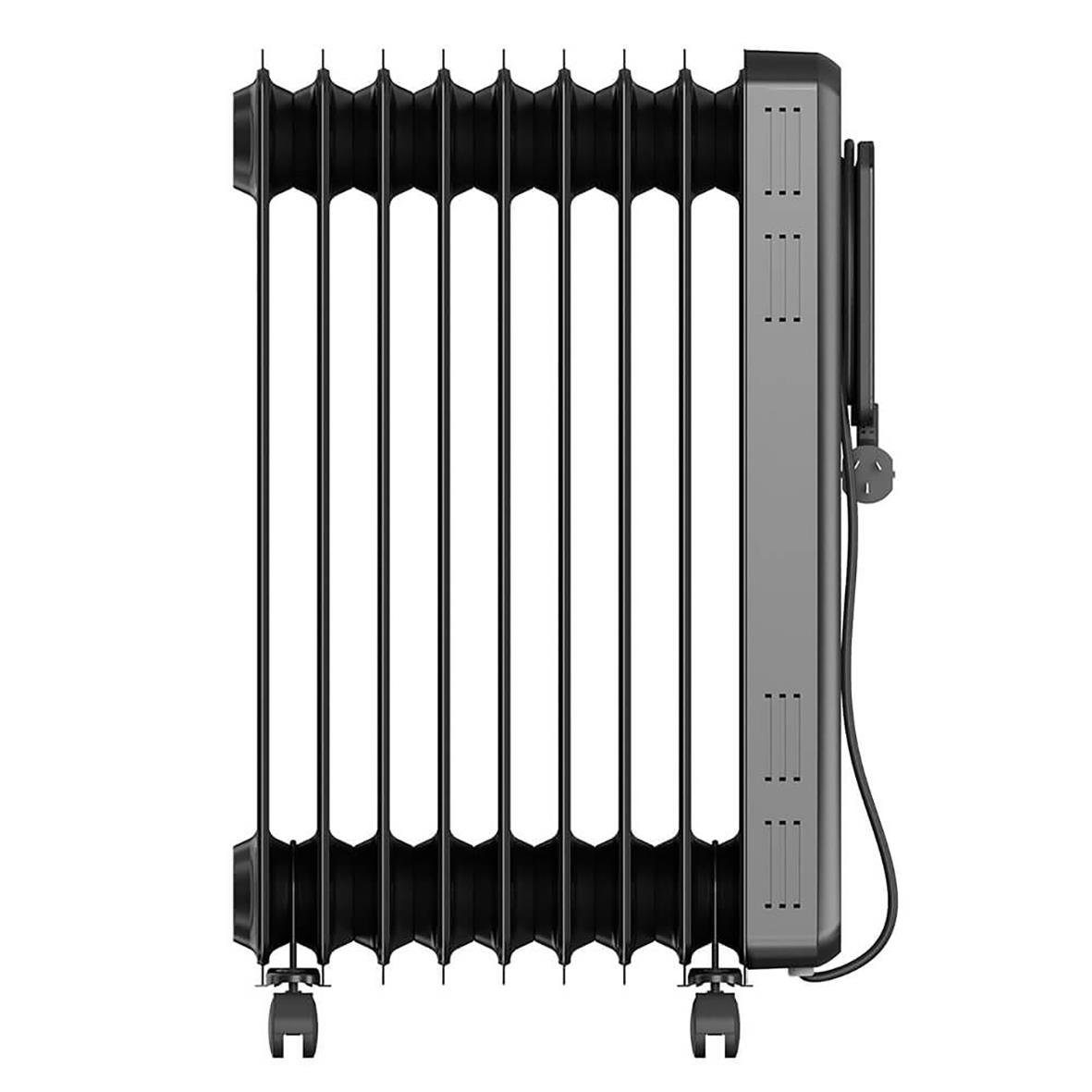 Element Black+Decker 200W oljefyllt digitalt radiator i svart