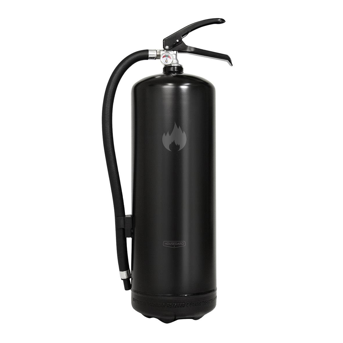 Svart pulverbrandsläckare Housegard 6kg