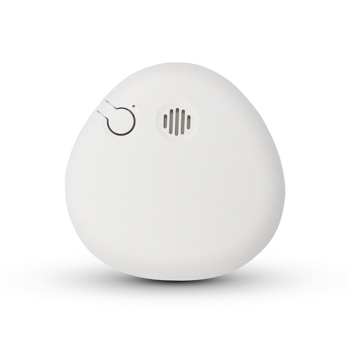 Brandvarnare Housegard Pebble SA700 optisk i vitt, rund form