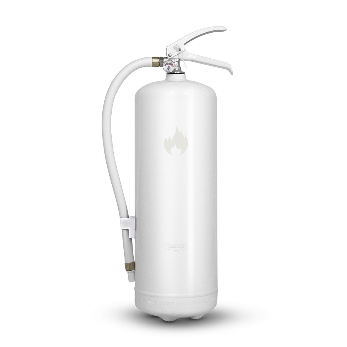 Vit brandsläckare Housegard Pulver 6kg