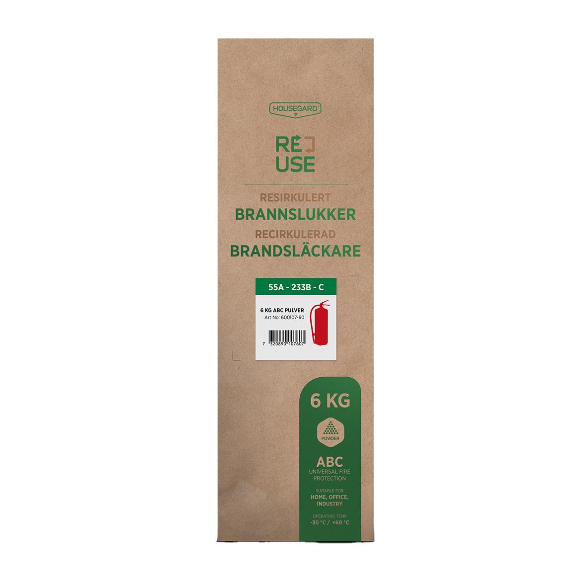 Brandsläckare Housegard Pulver "ReUse" Röd 6kg 39300173_2