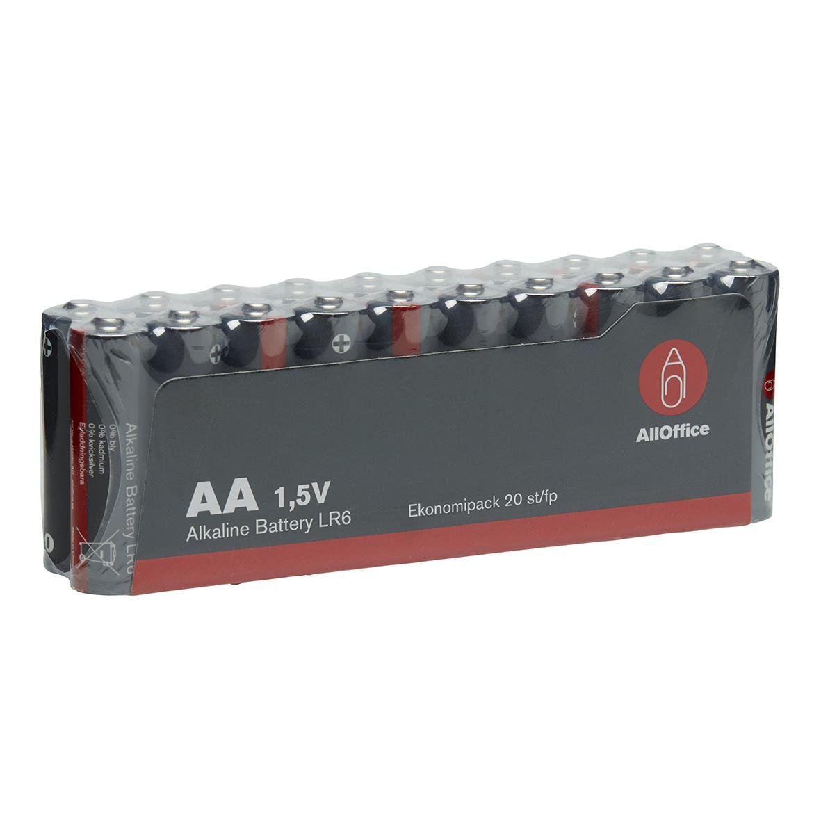 Batteri AllOffice Alkaline LR6 AA 1,5V