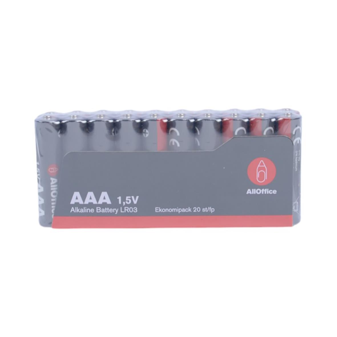 Batteri AllOffice Alkaline LR03 AAA 1,5V i förpackning