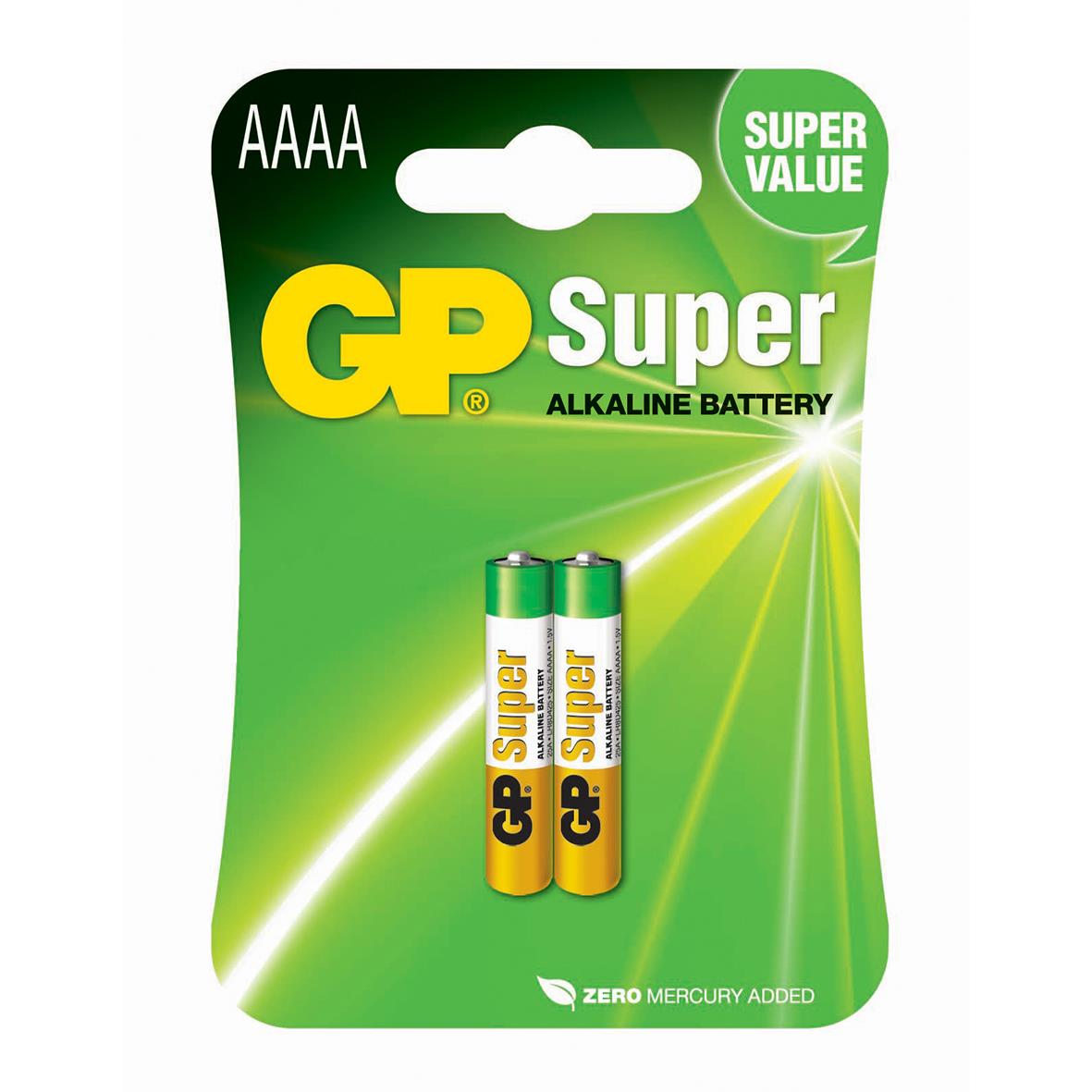 Batteri Gp Super Alkaline 25A AAAA U2