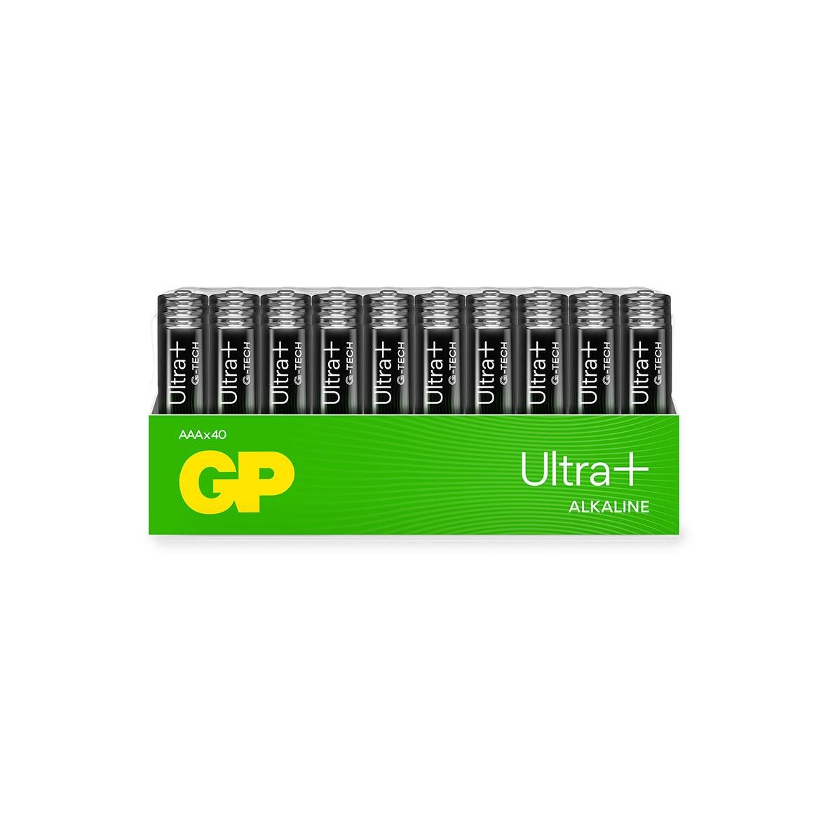 Batteri GP Ultra Plus LR03 AAA i förpackning med 8 batterier