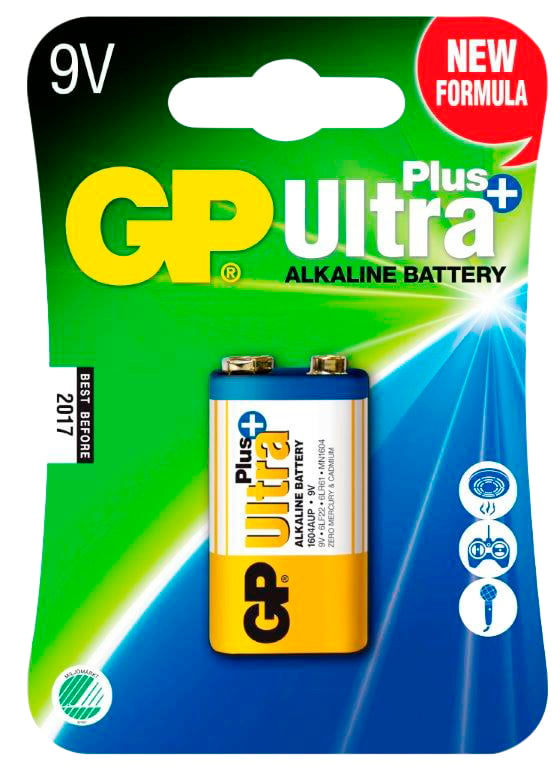 Batteri GP Ultra Plus 6LF22/9V