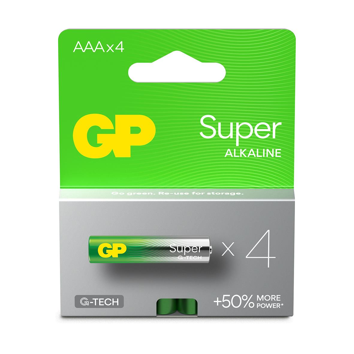 Batteri GP Super G-Tech Alkaline LR03 AAA 39400114_1