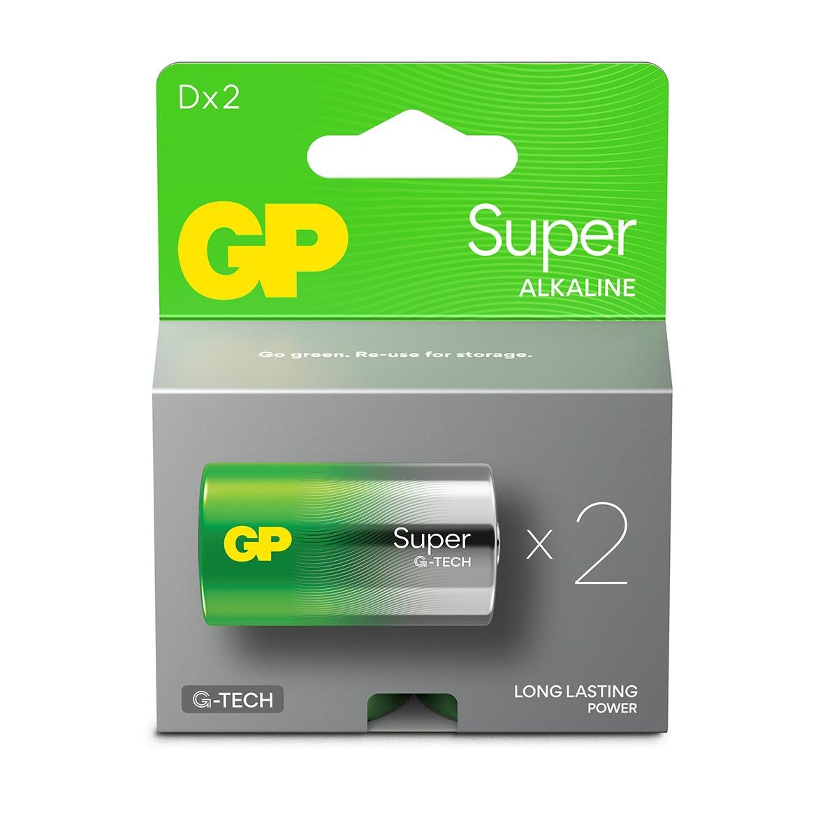 Batteri GP Super G-Tech Alkaline LR20/D