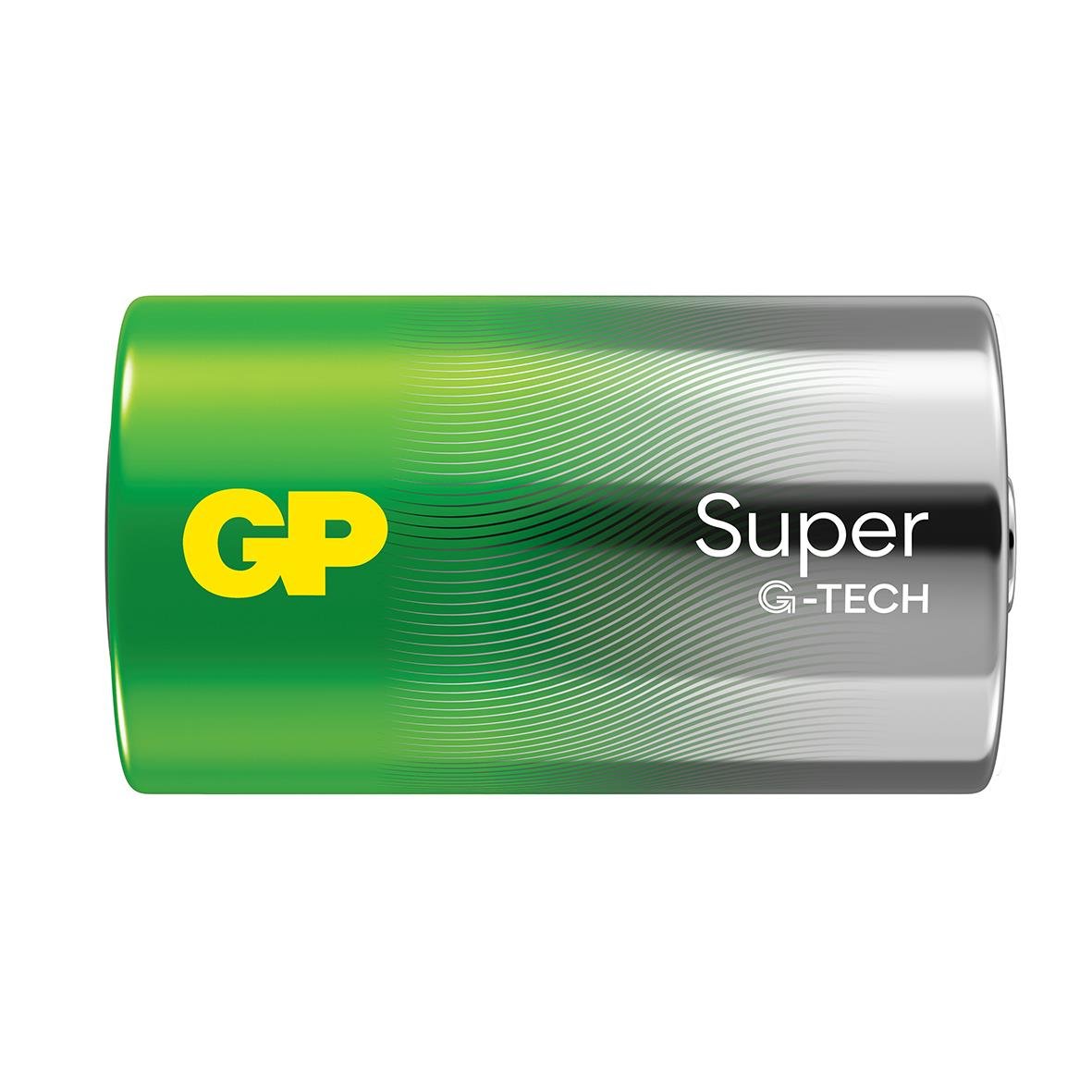 Batteri GP Super G-Tech Alkaline LR20/D i grönt och silverfärgat hölje