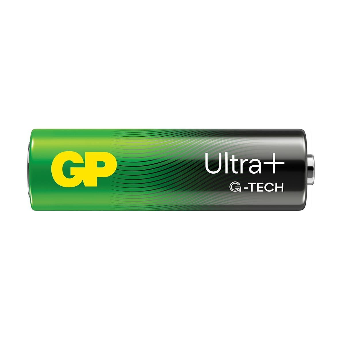 Batteri GP Ultra+ G-Tech Alkaline LR6 AA i svart och grönt förpackning