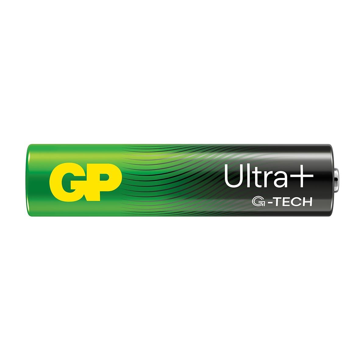Batteri GP Ultra+ G-Tech Alkaline LR03 AAA i svart och grönt design