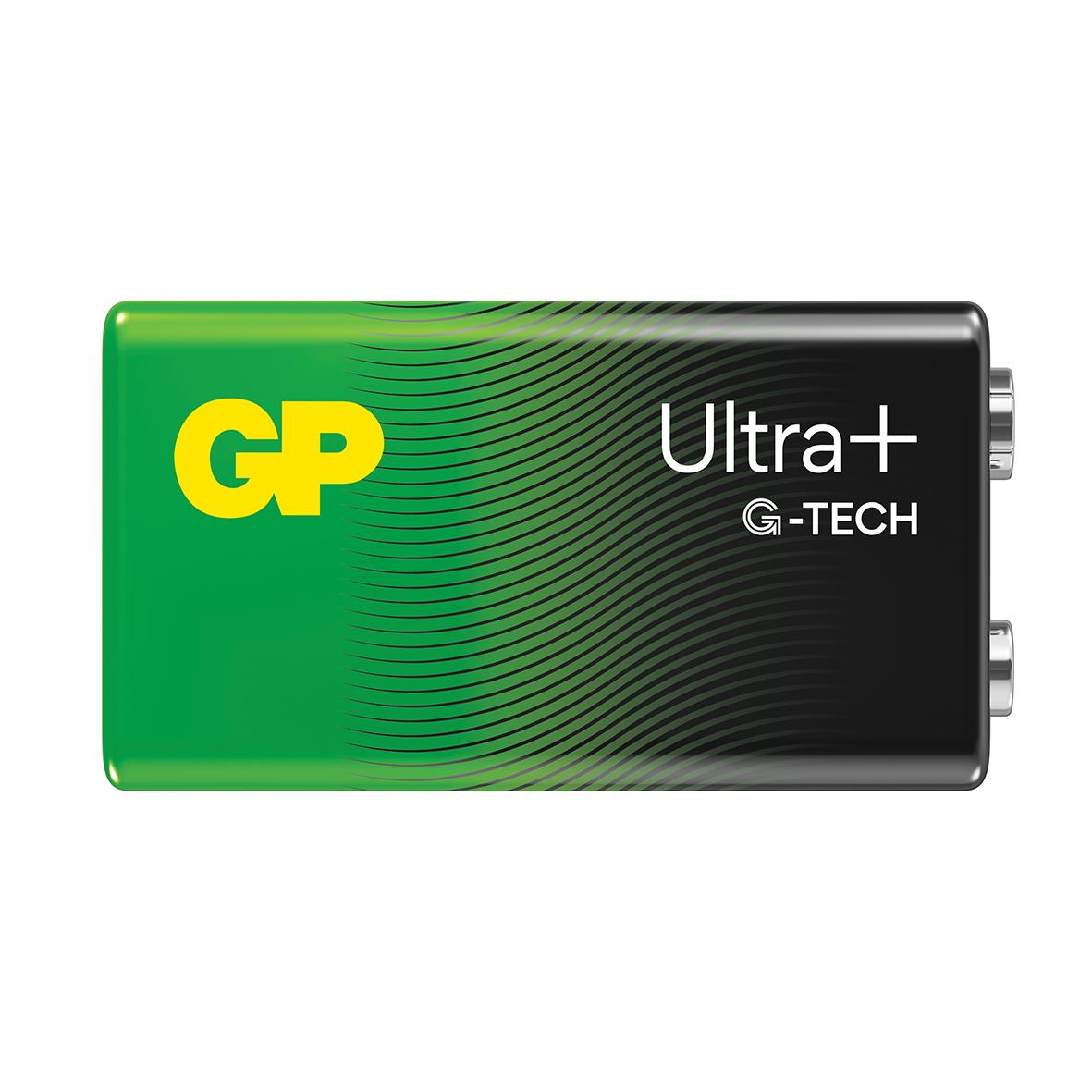 Batteri GP Ultra + G-Tech Alkaline 6LF22/9V 39400125_2