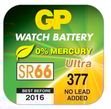 Batteri GP Knappcell 377F/SR626SW 39413942
