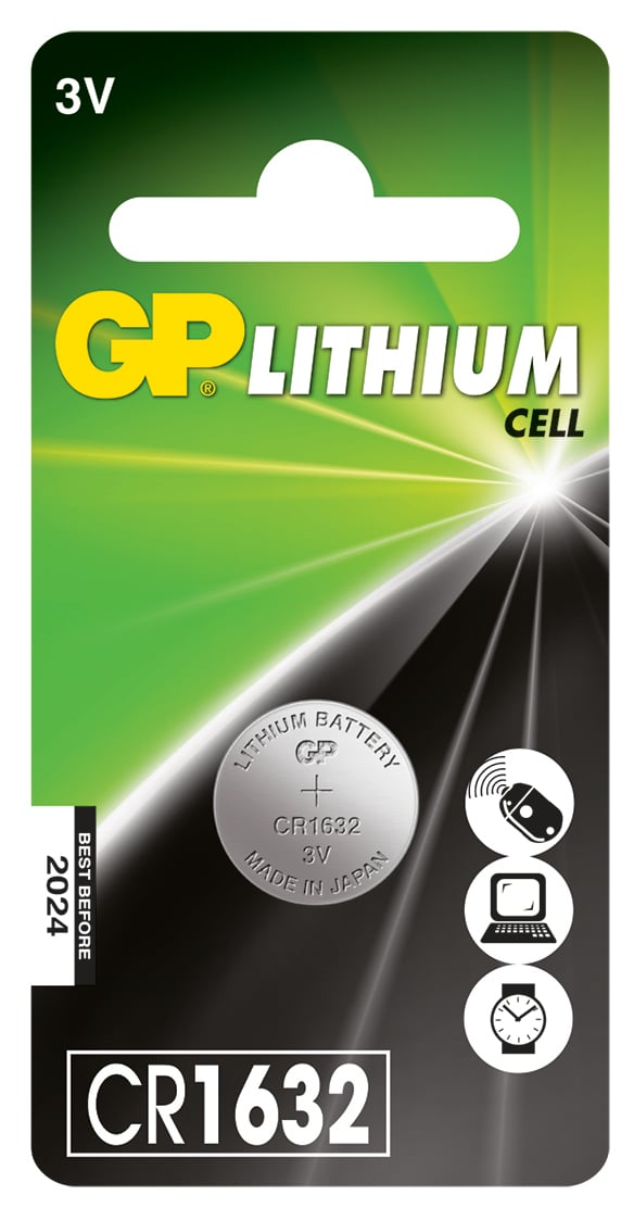 Batteri GP Lithium Knappcell cr-1632l 3v 39413947