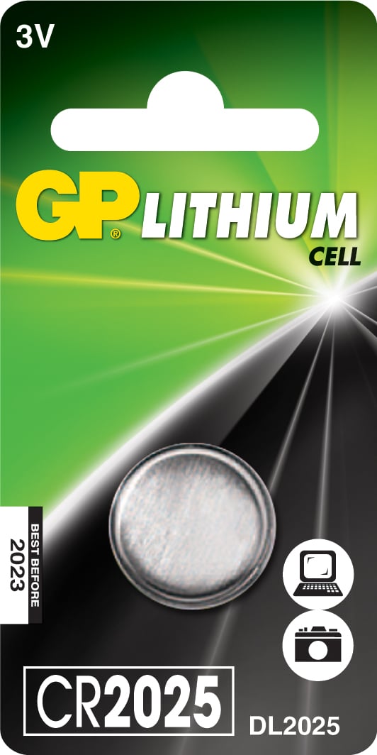 Batteri GP Lithium Knappcell CR2025 3v 39413953_1