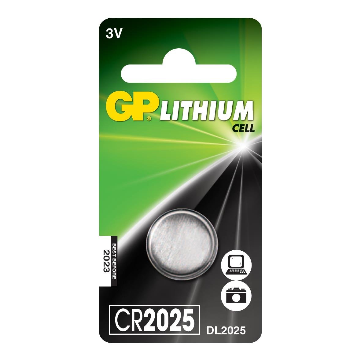 GP Lithium CR2025 3V knappcell för små elektroniska enheter