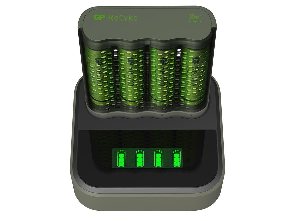 Batteriladdare GP ReCyko med laddningsdocka inkl 4 AA batterier 39420034_2