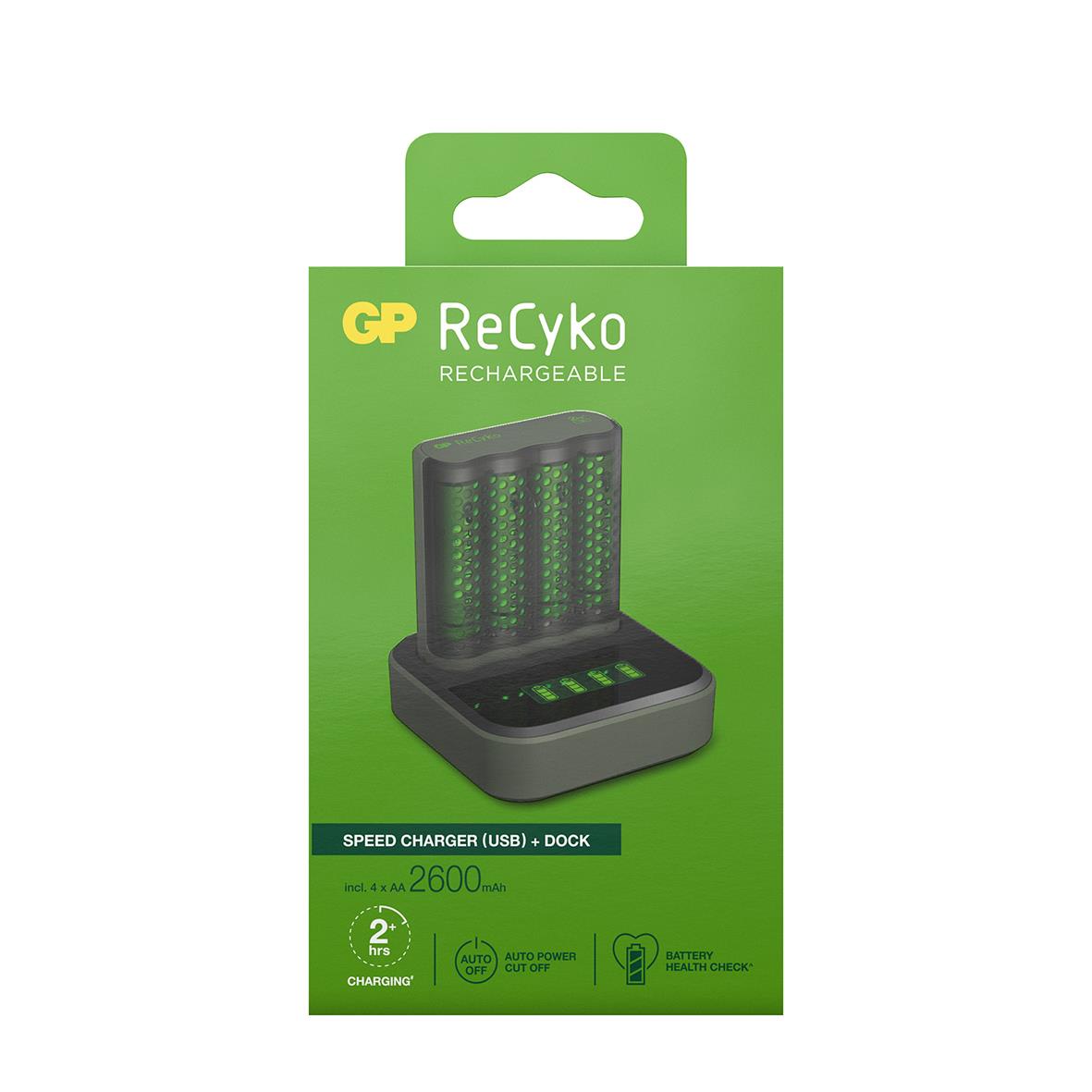 Batteriladdare GP ReCyko med laddningsdocka inkl 4 AA batterier 39420034_4
