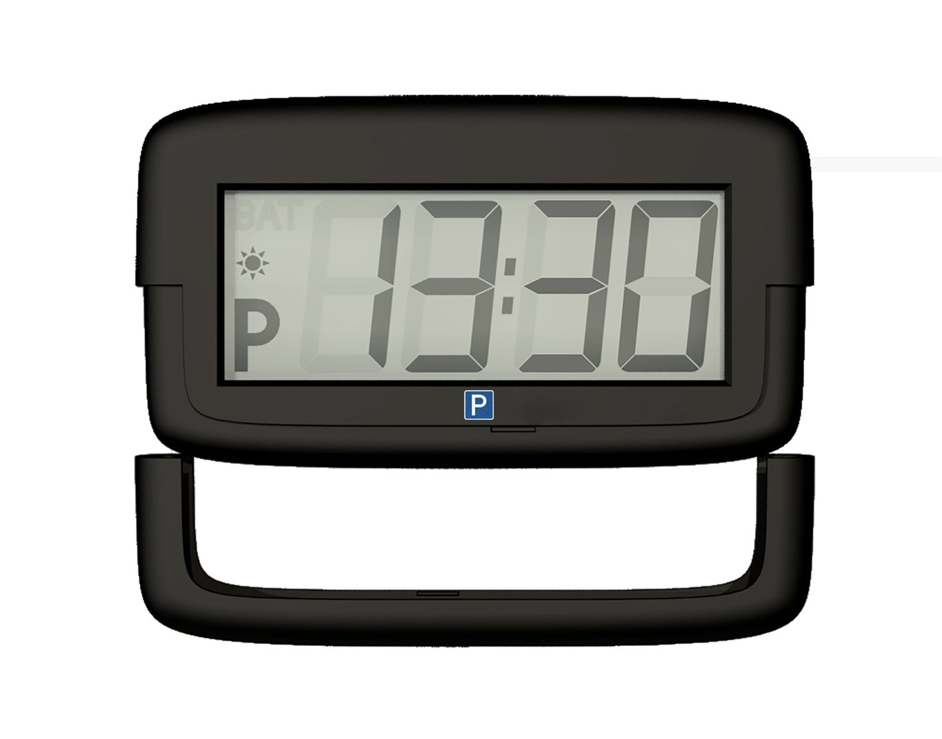 Elektronisk parkeringsskiva Park Micro som visar tiden 13:30