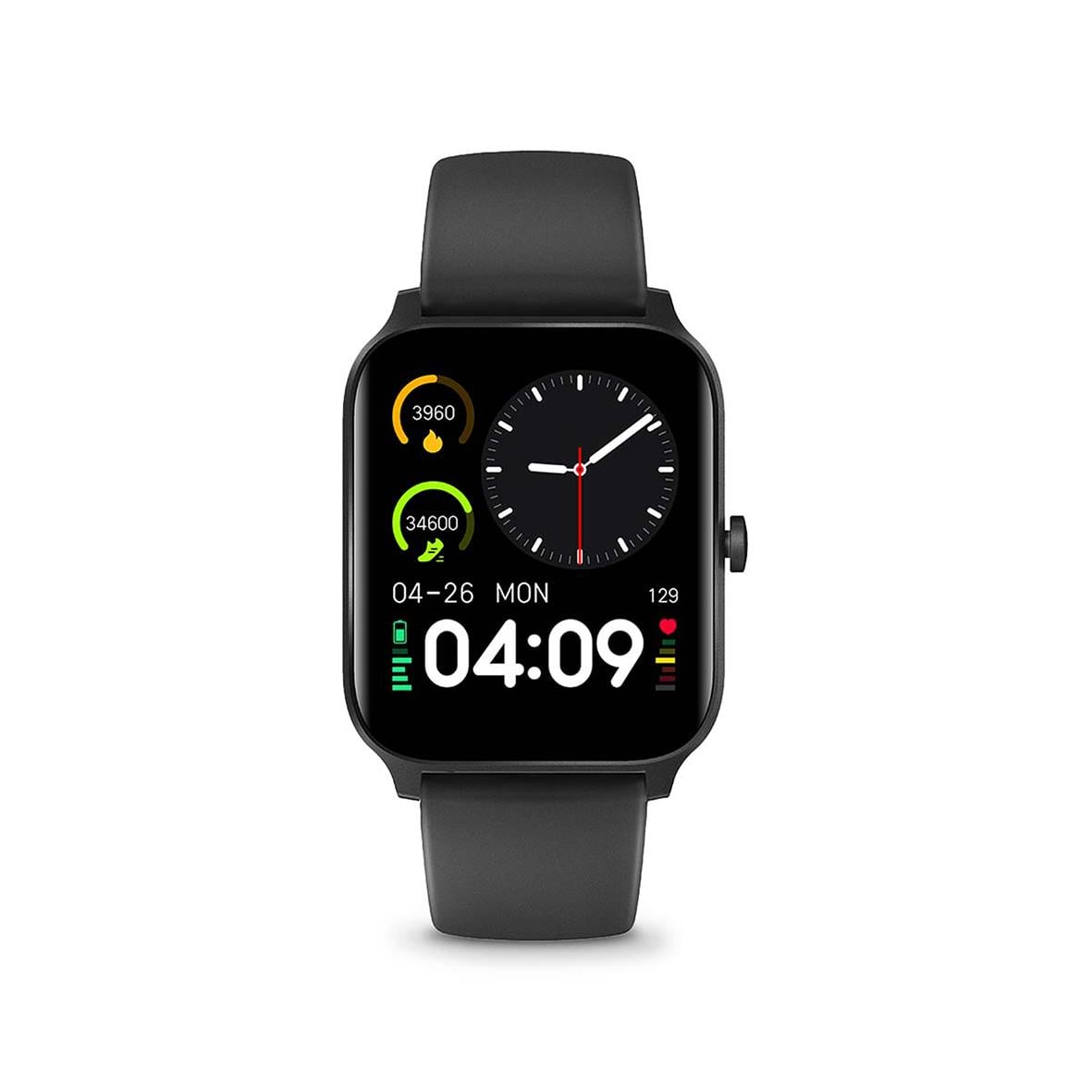 Smartklocka Nedis SmartLife med digital display och svart band