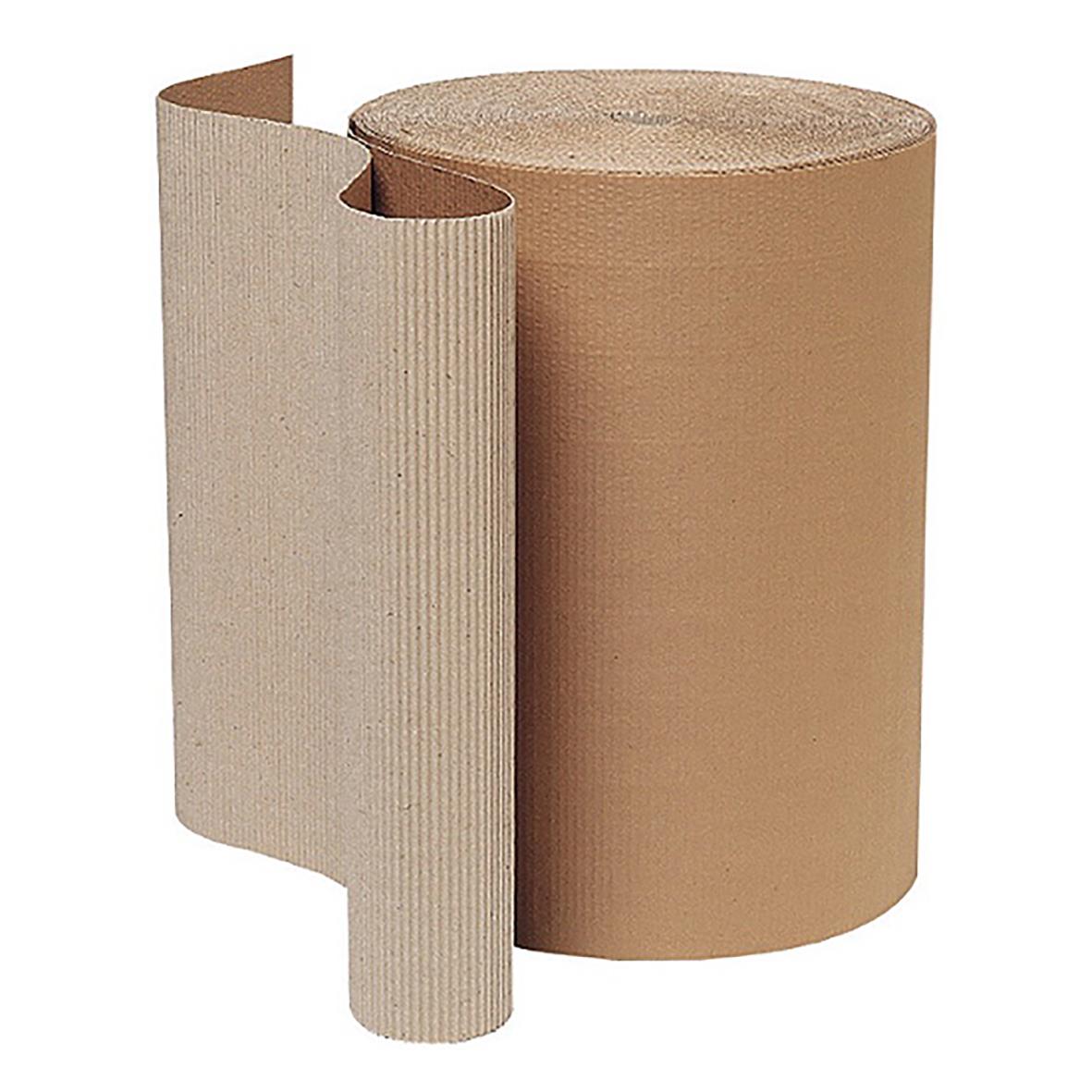 Stor wellpapprulle Big S 0,7 x 75 m i brunt, används för förpackning och skydd.