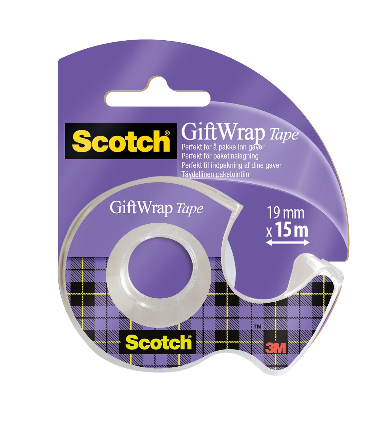 Tejp Scotch GiftWrap Matt/Transparent 19mmx15m 42011157