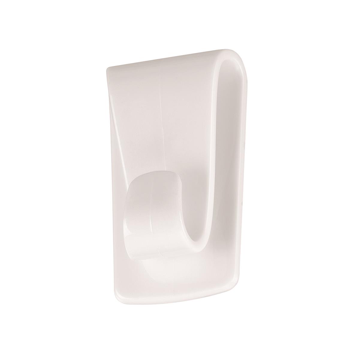 Självhäftande krok för tapet och gips, vit, kan bära upp till 0,5kg