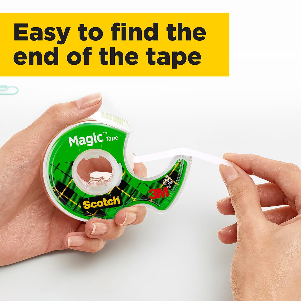 Dokumenttejp Scotch Magic med hållare 19mm x 7,5m