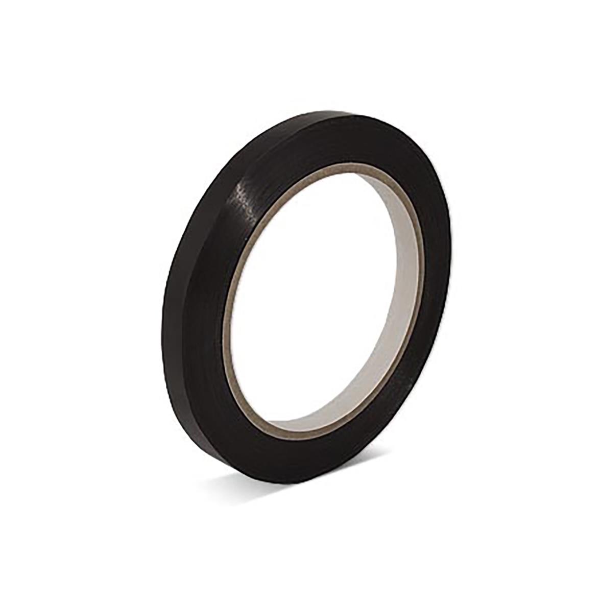 Svart PVC påsförslutningstejp 9mm x 66m