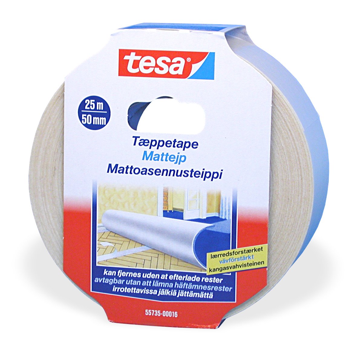 Dubbelhäftande tejp Tesa matttejp avtagbar 50mm 42030013