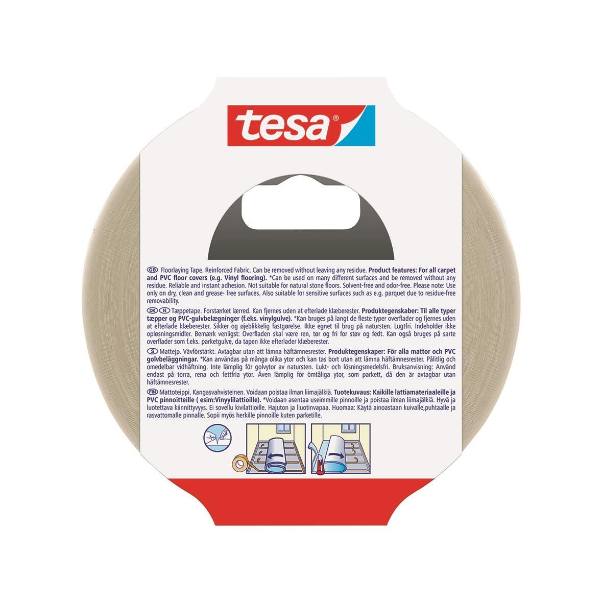 Mattejp Tesa avtagbar 50mm x 25m i rullformat