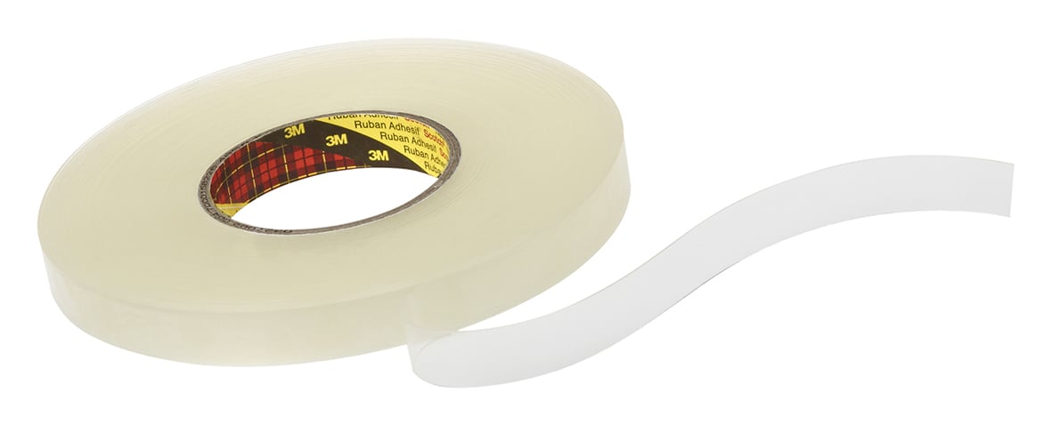 Dubbelhäftande foamtejp från 3M, flyttbar och klar, 12mm bred och 25m lång