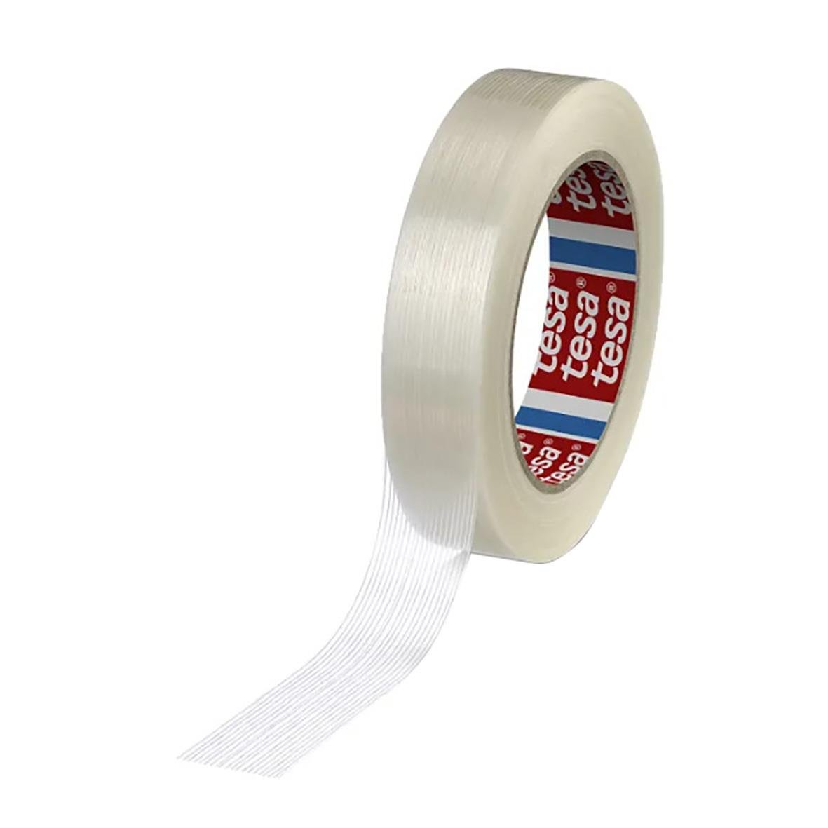 Bandningstejp Tesa 4590 glasfiberarmerad PP, 19mm bred, 50m lång