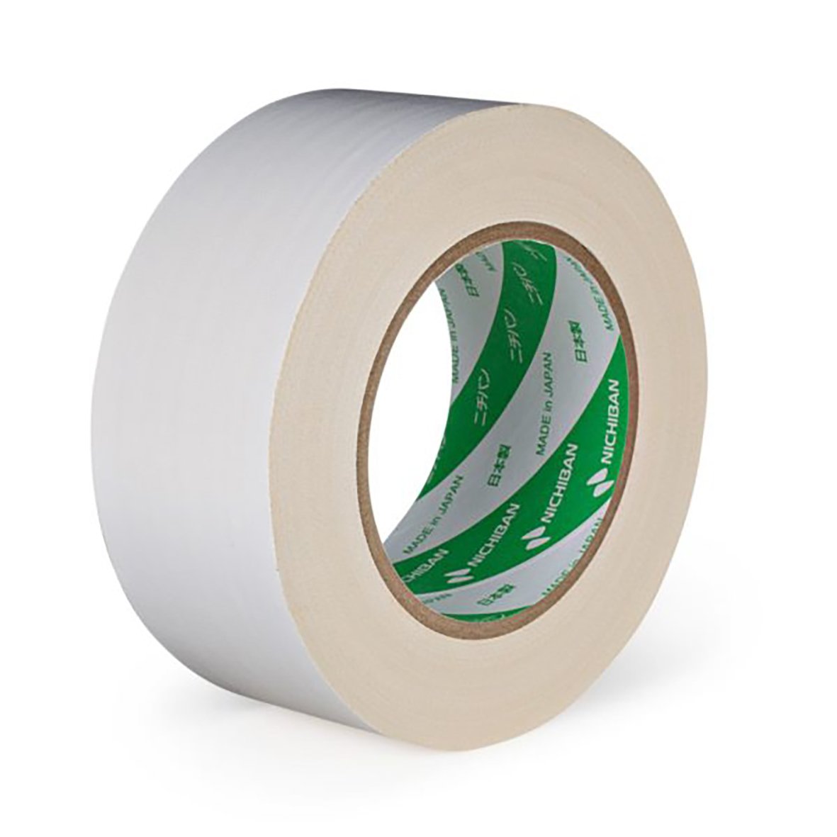 Vävtejp Nichiban 116 Premium Vit 50mm x 25m, vit tejp på rulle
