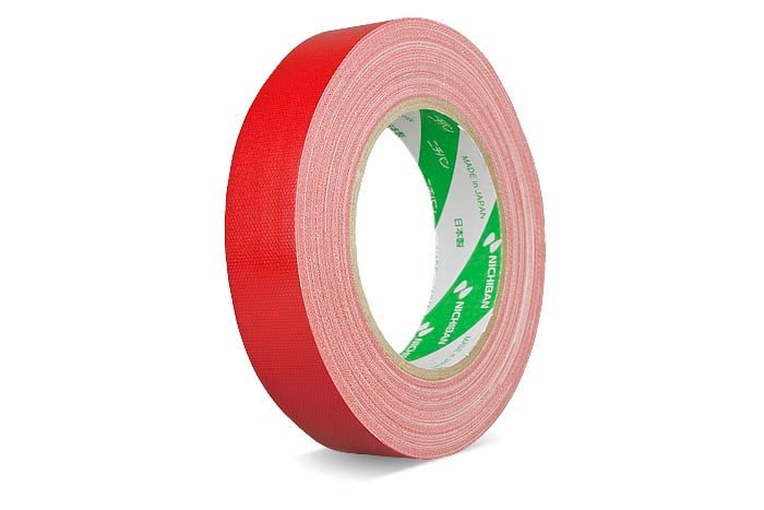 Röd vävtejp Nichiban 116 Premium 19mm x 25m