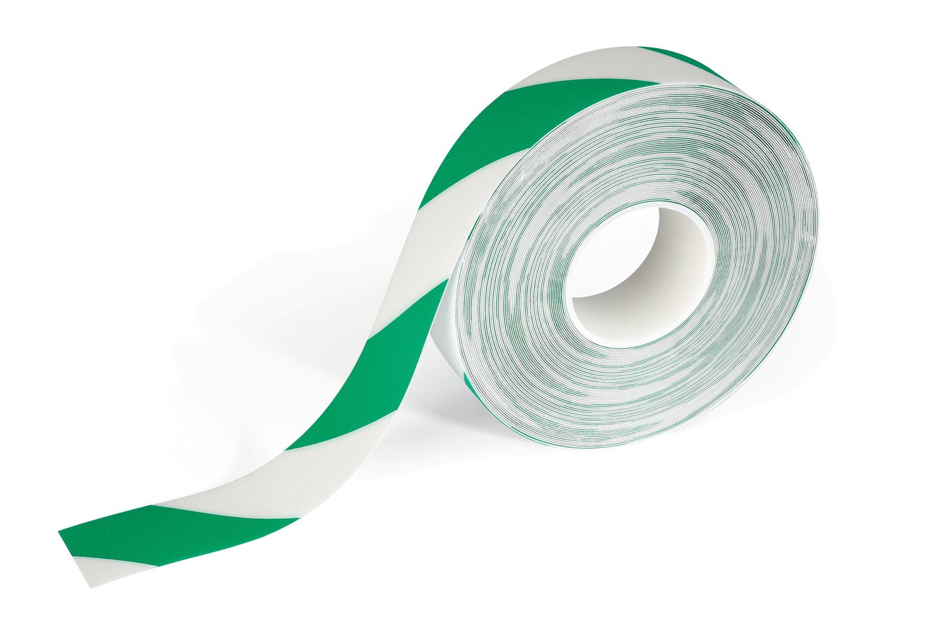 Varningstejp för golv Durable grön/vit 50x30x0,7 mm