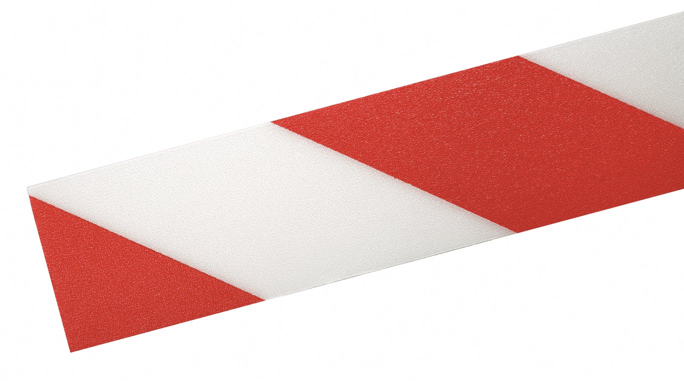 Varningstejp Durable för golv röd/vit 50x30x0,7 mm 42060140_2
