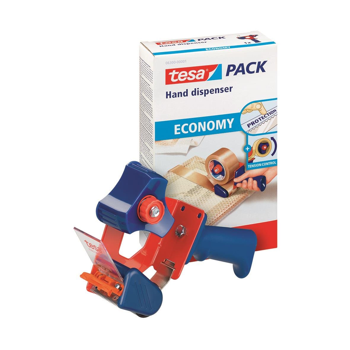 Tejphållare Tesa 6300 med broms, maxbredd 55mm, för tejpning