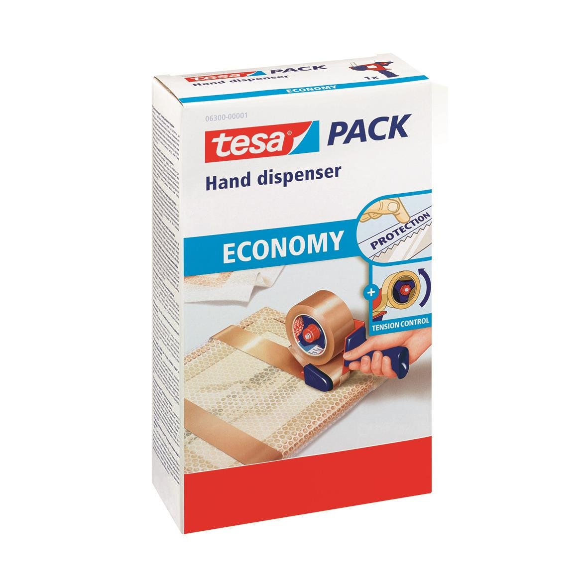 Tejphållare Tesa 6300 med broms, maxbredd 55mm, för tejpning