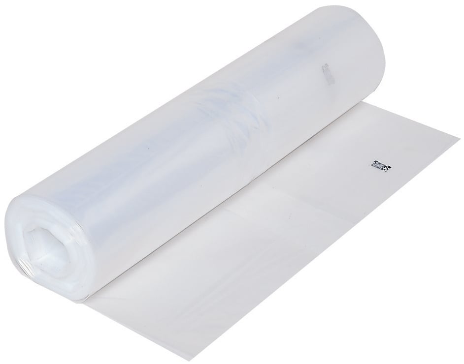 Transparent LD-polyeten plastfilm 0,09 mm, 850/750x1250 mm