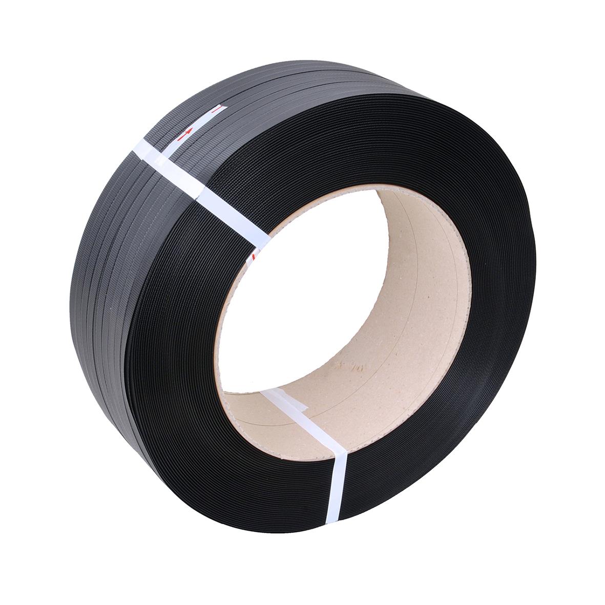 Svart packband PP 1225 12x0,45/280 3000m i rulle