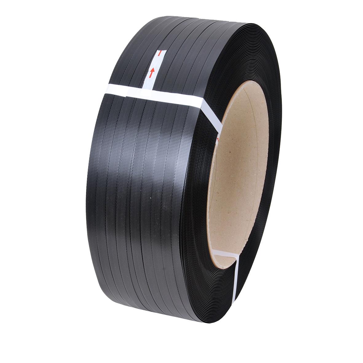 Svart packband PP 1250 12x0,70/280 1500m rull