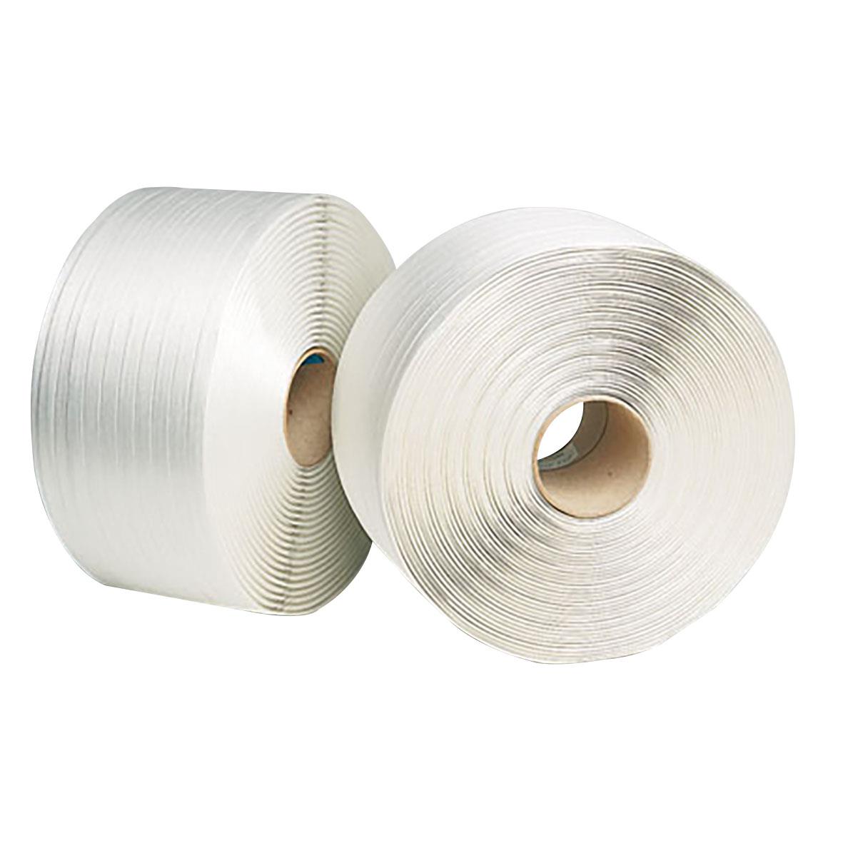 Två rullar packband VG-13 375kp vit, 13mm x 1100m