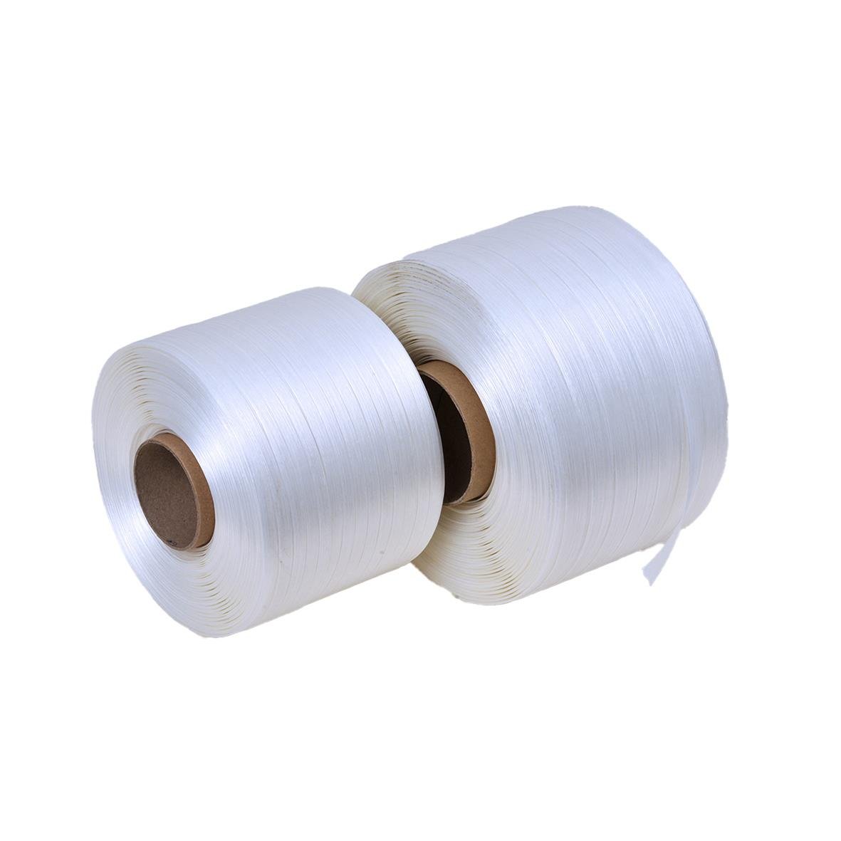 Vit packband VG-40 balpress 13mm x 250m på rulle